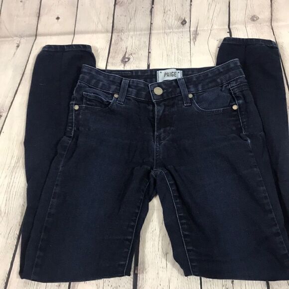 Paige Verdugo Ankle Size 25 dark wash, some signs of stretch GUC - Picture 1 of 5